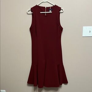 Tommy Hilfiger Burgundy Sleeveless Dress